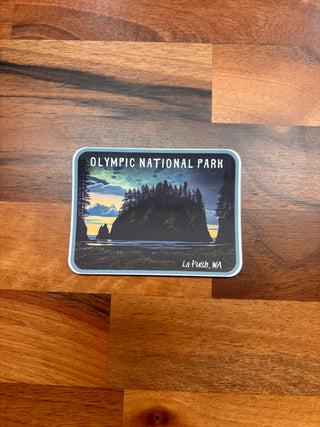 Starry Night Olympic National Park Sticker