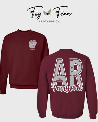 AR Perryville Home of the Mustangs Oversized Design