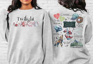 Twilight Book Collage Design Black Text