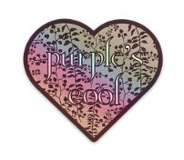 Purple's Cool Holographic Sticker