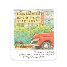 Forks High School/Population Sticker