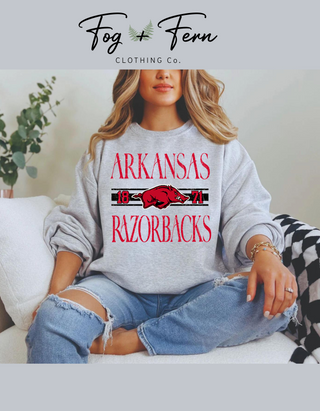 AR Razorbacks Stripe Design (Adult + Youth)