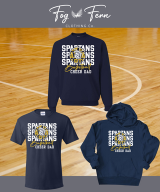 Forks Cheer Dad Basketball Design