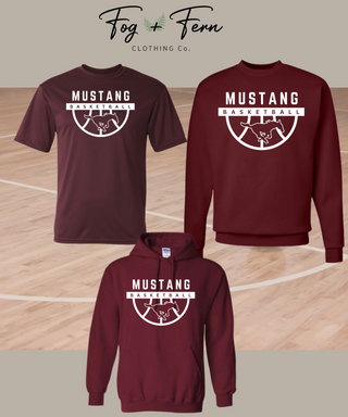 Mustangs Basketball Design - (Adult + Youth)