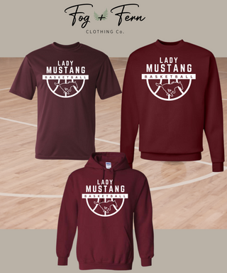 Lady Mustangs Basketball Design - (Adult + Youth)