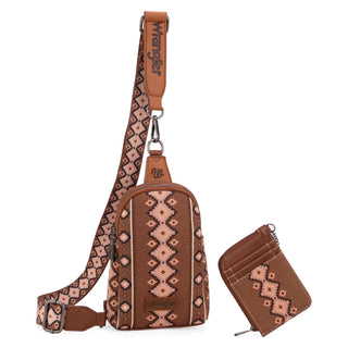 Wrangler Aztec Sling Bag-Brown