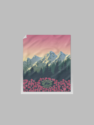 Olympic National Park Sunset Blanket