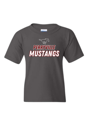 Perryville Mustang Team Shirt Hollow Design (Adult + Youth)