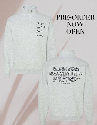 Morgan Esthetics Quarter Zip Sweatshirt