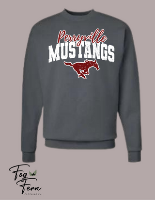 Perryville Mustangs Distressed Design (Adult + Youth)