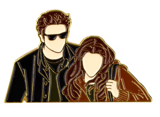 Twilight Couple Enamel Pin Bella + Edward
