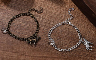 Twilight Bella's Wolf/Heart Bracelet