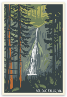 Waterfall Forks WA Sticker