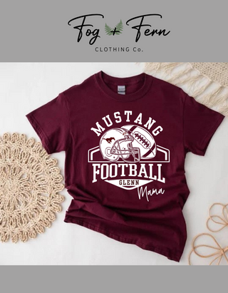 Mustang Football Mama Custom Design