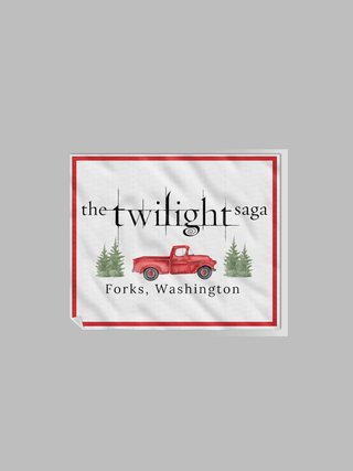 Twilight Red Truck Blanket