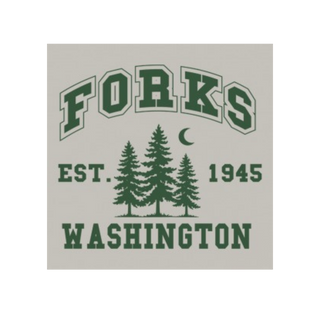 Forks Tree + Moon Embroidered Crewneck Sweater