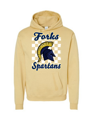 Checkered Spartans Adult Hoodie