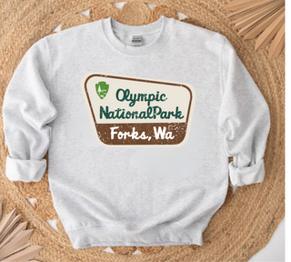 Olympic National Park Sign - Forks, WA Design