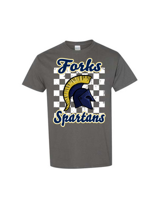 Checkered Spartans Tee Youth