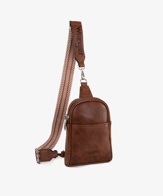 Wrangler Small Sling Bag/Crossbody/Chest Bag - Dark Brown