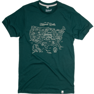 National Parks Map Tee: Conifer / L