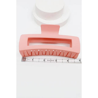 Matte Jumbo Cut Out Rectangle Hair Claw Clip