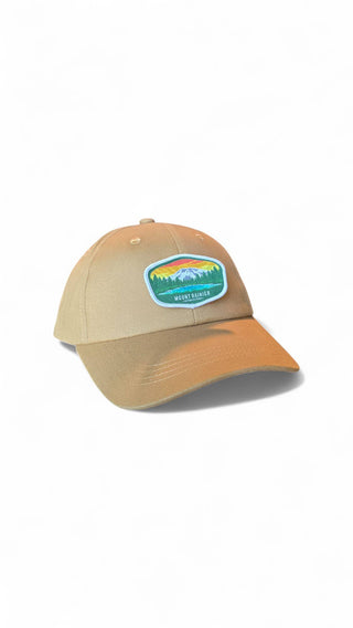 Mount Rainier Hat – National Park Dad Cap: Forest Green