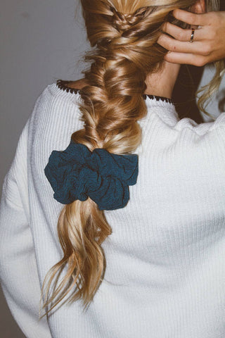 Winter Blue Jumbo Scrunchie