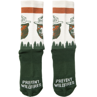 Prevent Wildfires Sock: Spruce / L/XL