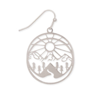 Majestic Mountain Silver Earrings