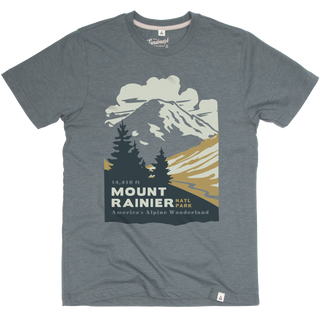 Mount Rainier National Park Tee: Manatee / XXL