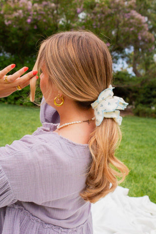 Scallop Double Ruffle Scrunchie