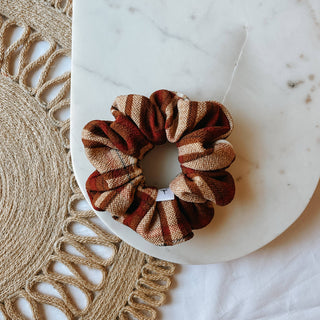 Teddy Plaid Scrunchie