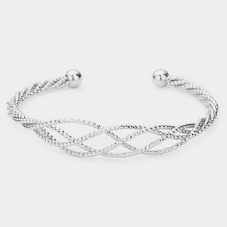 Twisted Metal Cuff Bracelet
: Silver