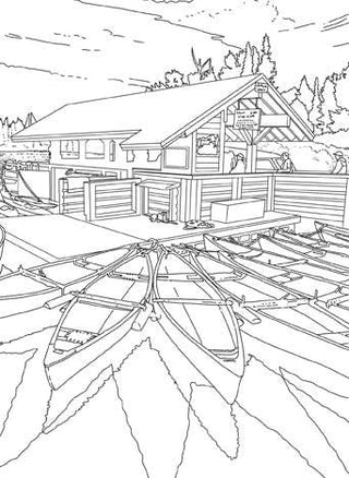 The National Parks Postcard Coloring Book