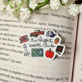 Twilight Book Club Symbols 2 inch Matte Sticker
