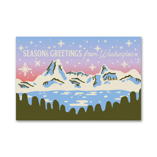 Season's Greetings Washington Holiday Postcard