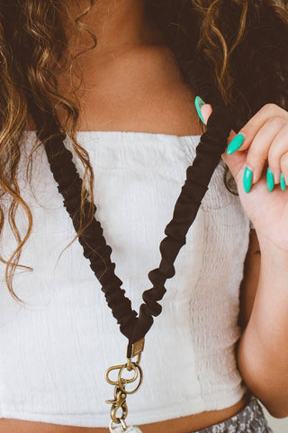 Black Luxe Lanyard