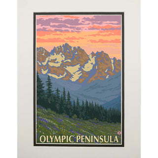 Matted Prints Olympic Peninsula, Spring Flowers