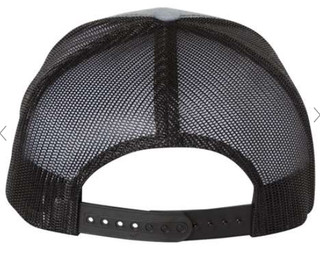 Pacific Crest Trail Snapback Hat with PCT Patch: Navy Blue on White Mesh