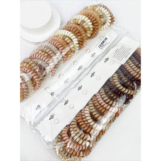 Neutral and Brown Shades Spiral Hair Ties