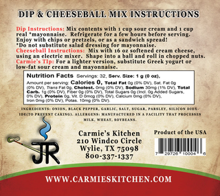 JR's Ranch Dip Mix