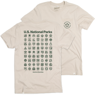 U.S. National Parks Pocket Tee: Dune / L