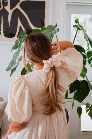 Sweet & Simple Gingham Scrunchie