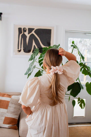 Sweet & Simple Gingham Scrunchie