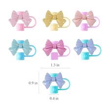 Cute Bow Straw Topper