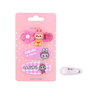 Labubu Monster Bunny Character Hair Clips
