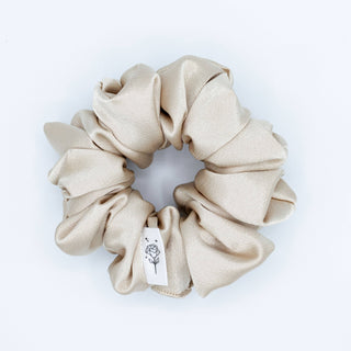 Nude Satin Scrunchie