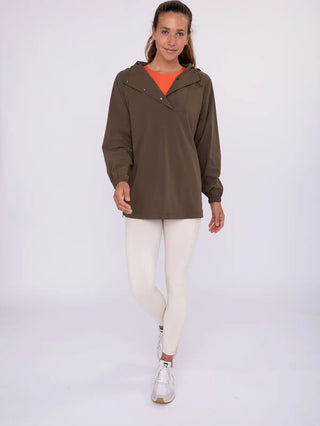 Waterproof Snap Front Relaxed Pullover