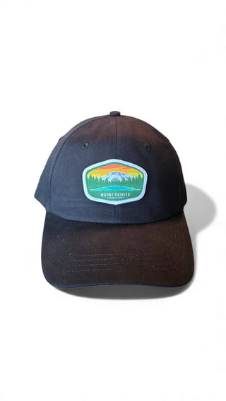 Mount Rainier Hat – National Park Dad Cap: Forest Green